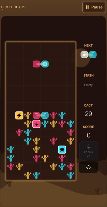 The same board in the Desert theme.
