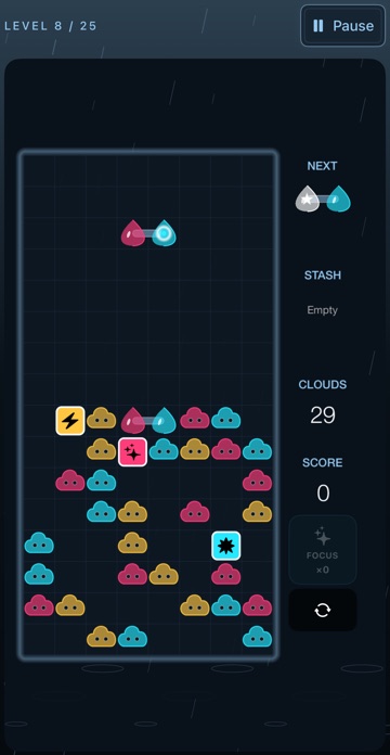The same board in the Rain theme.