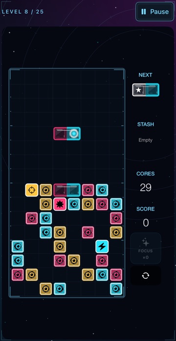 The same board in the Space V2 theme.