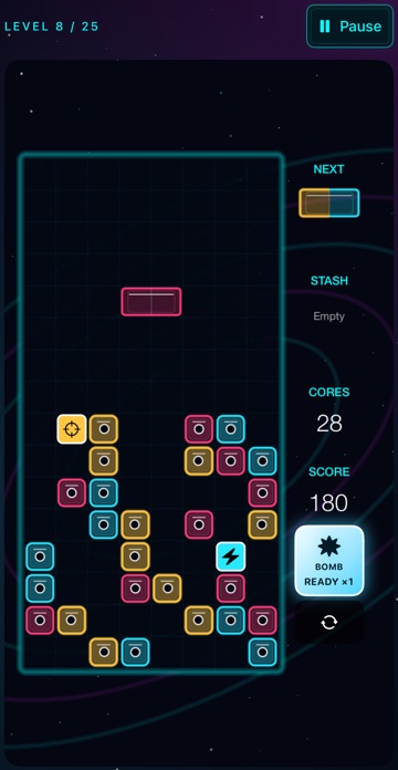 The same board in the Space theme.