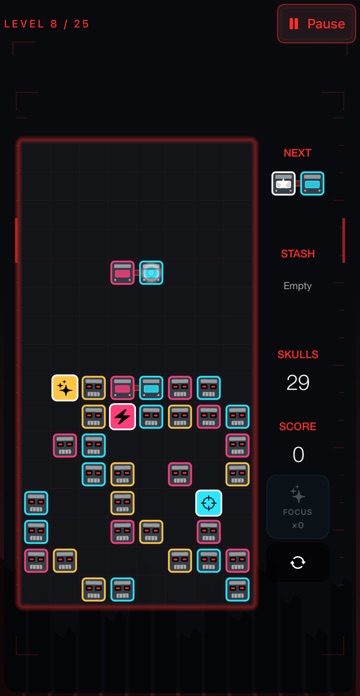 The same board in the Terminator theme.