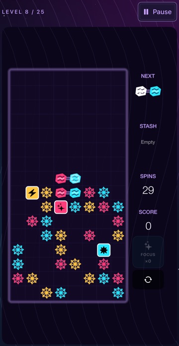 The same board in the Trance theme.