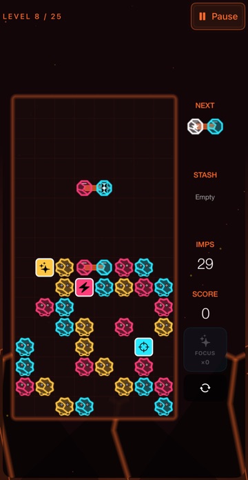 The same board in the Volcano theme.